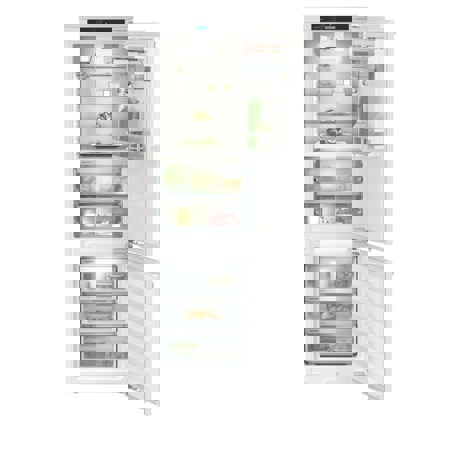 Combina frigorifica incorporabila Liebherr ICBNci 5153 Prime, BioFresh si NoFrost, 55 cm, 245 l, DuoCooling, SmartDeviceBox, VarioTemp, SuperCool, SoftTelescopic, LightTower, Clasa C